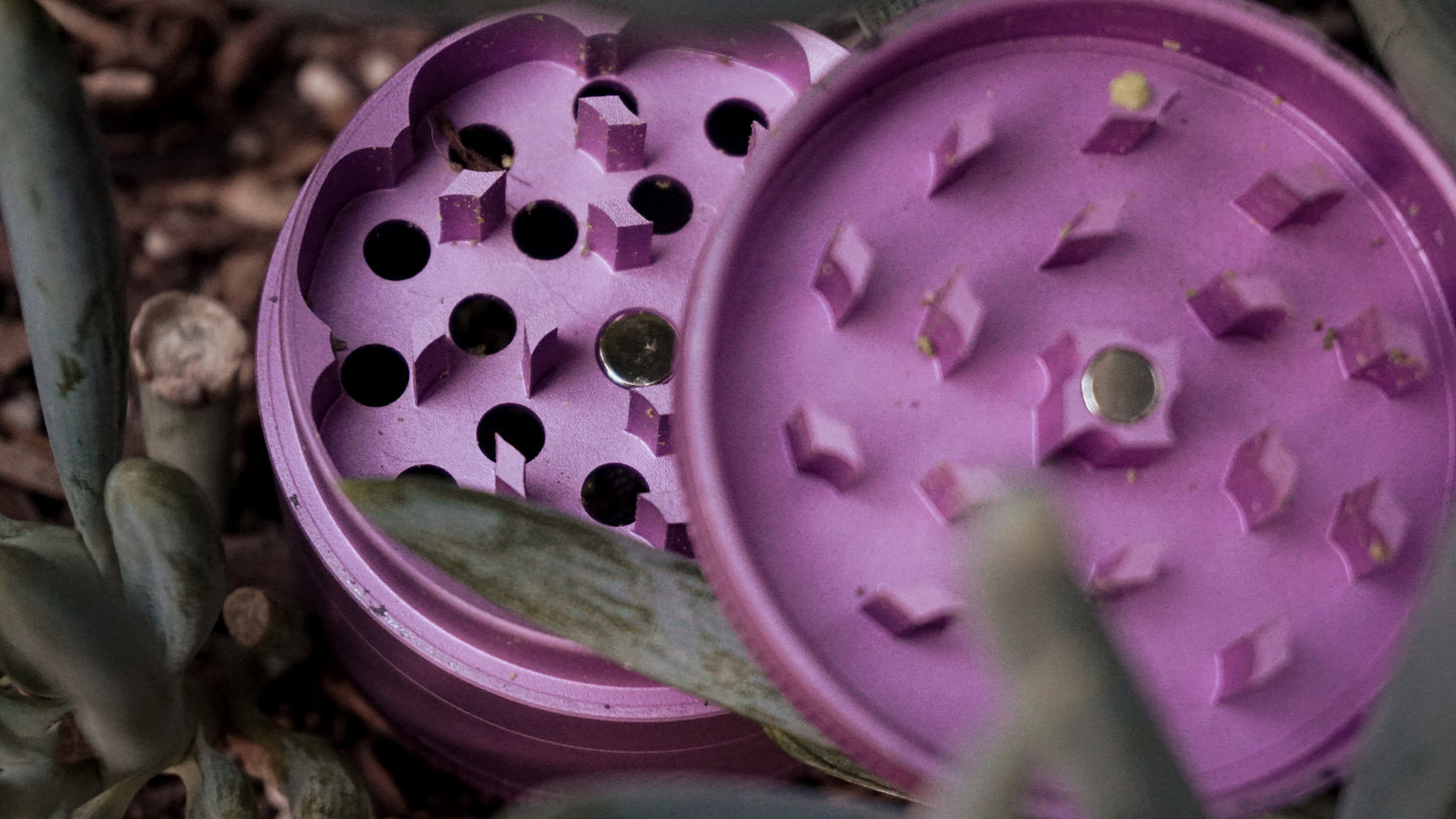 Grinder | The Monstera, 4 piece in Anodized Aluminum by GRINDINI